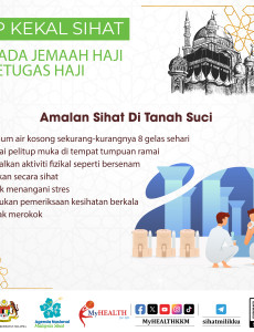 Tips Kekal Sihat Kepada Jemaah Haji dan Petugas Haji